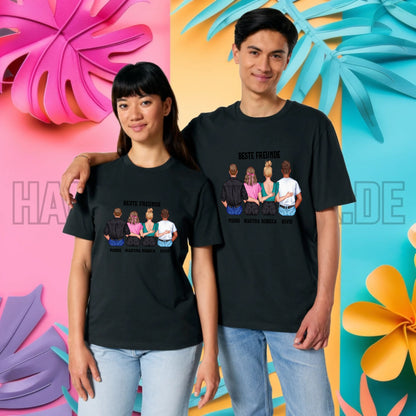 MIX Paare / Freunde • diverse Kombinationen mit Wunschtext • personalisierbar • Unisex T-Shirt für Herren & Damen • Bio