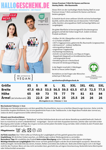 MIX Paare / Freunde • diverse Kombinationen mit Wunschtext • personalisierbar • Unisex T-Shirt für Herren & Damen • Bio