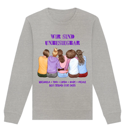 HalloGeschenk.de front-organic-basic-unisex-sweatshirt-c2c1c0-1116x
