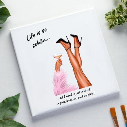 PARTY LEGS: Das "Schöne Beine"-Motiv (personalisierbare Figuren)