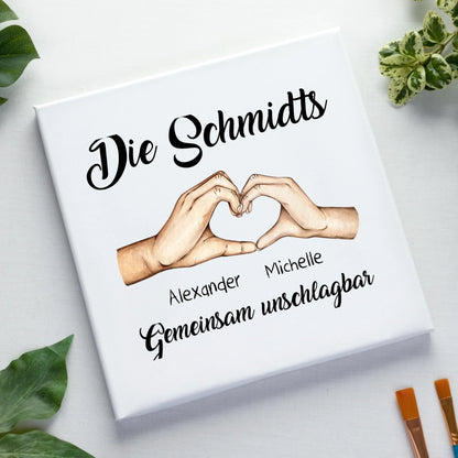 HÄNDE-Motiv mit 0-7 Kinder (personalisierbare Figuren)
