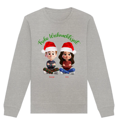 HalloGeschenk.de front-organic-basic-unisex-sweatshirt-c2c1c0-1116x