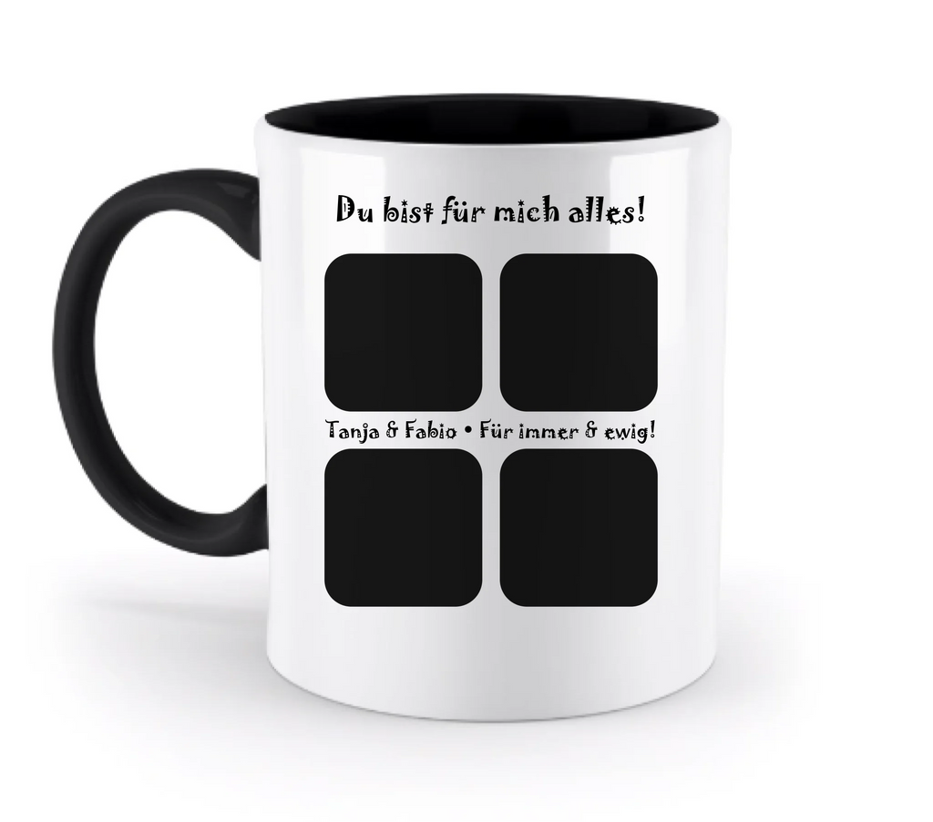 Tasse: Fotomotiv 4er Collage • spülmaschinenfest • personalisierbar
