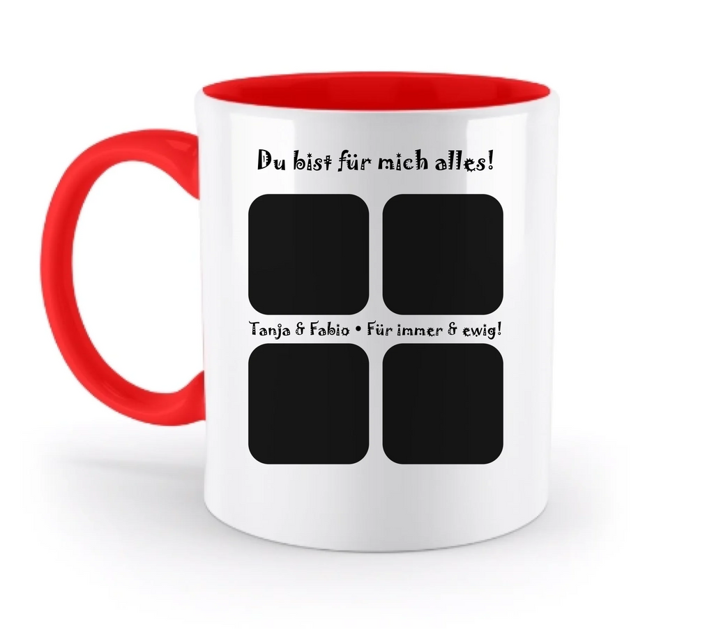 Tasse: Fotomotiv 4er Collage • spülmaschinenfest • personalisierbar