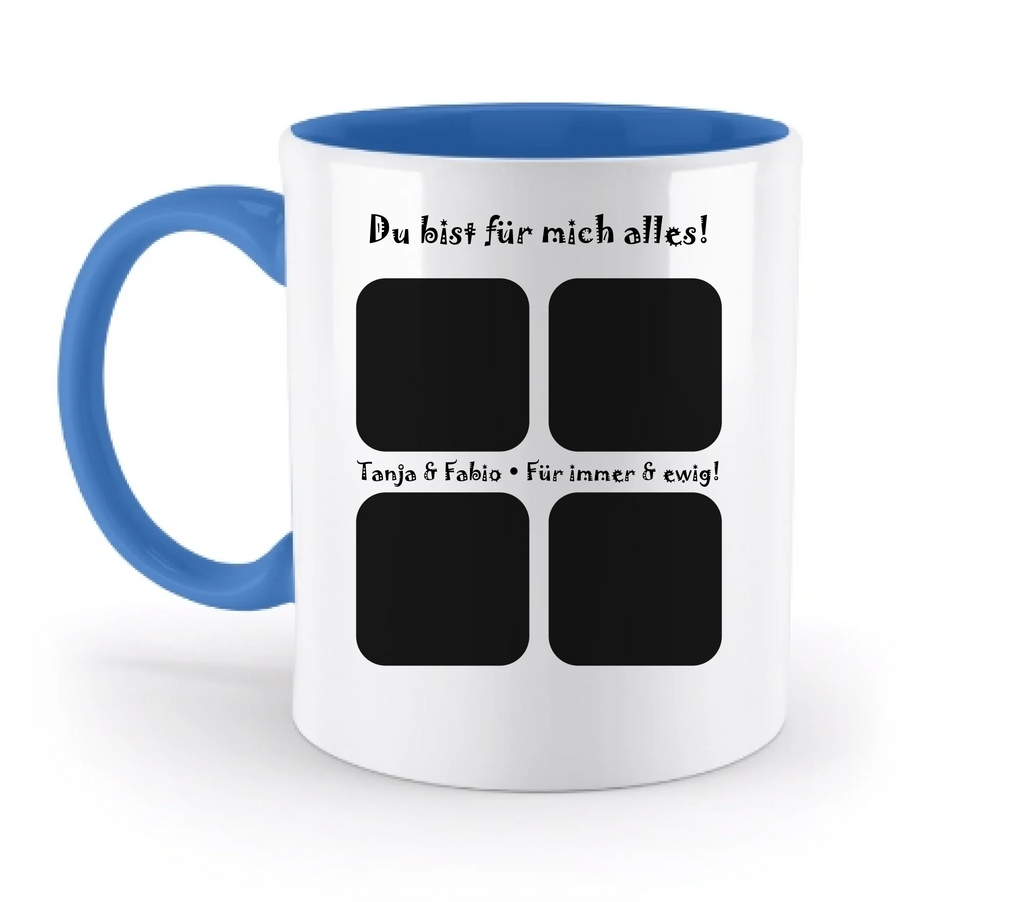 Tasse: Fotomotiv 4er Collage • spülmaschinenfest • personalisierbar