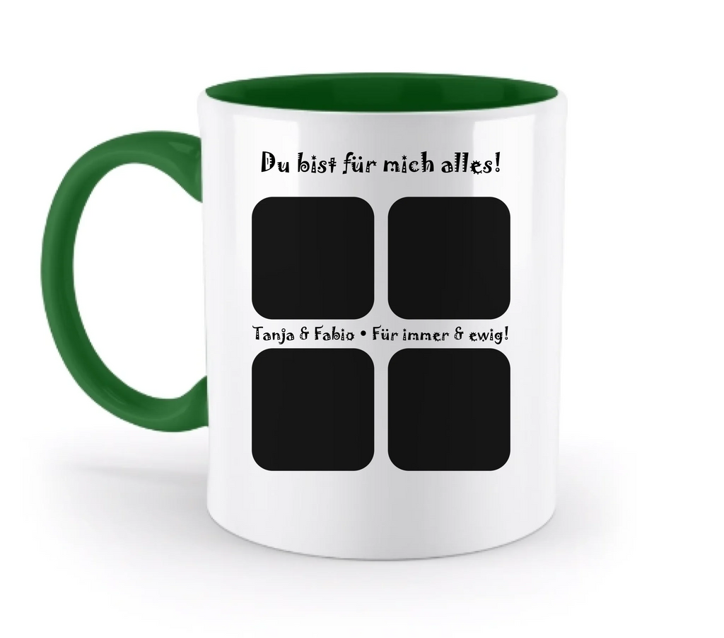 Tasse: Fotomotiv 4er Collage • spülmaschinenfest • personalisierbar