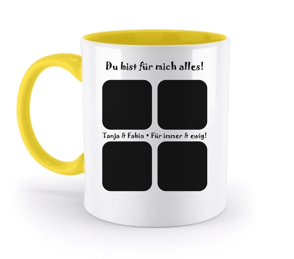 Tasse: Fotomotiv 4er Collage • spülmaschinenfest • personalisierbar