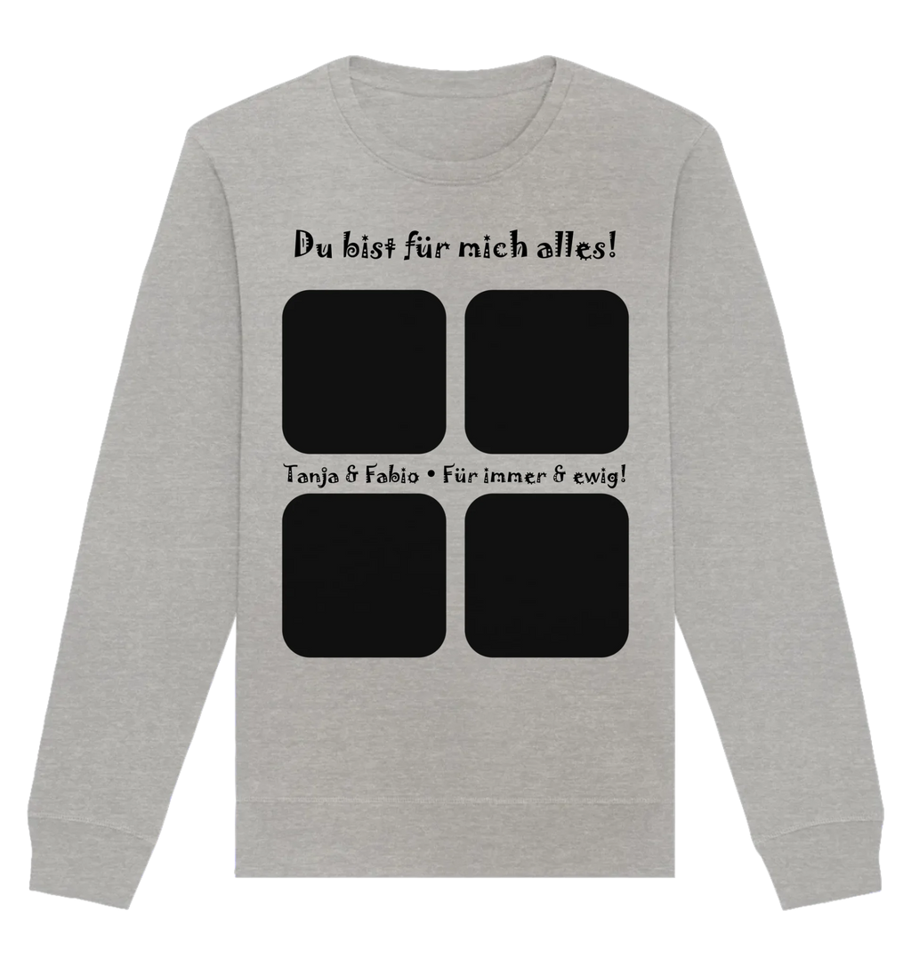 HalloGeschenk.de front-organic-basic-unisex-sweatshirt-c2c1c0-1116x