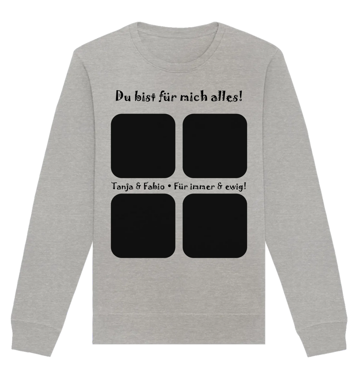 HalloGeschenk.de front-organic-basic-unisex-sweatshirt-c2c1c0-1116x