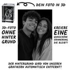 3D Foto im Glas-Mockup-Hochkant