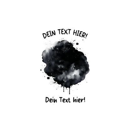 KI-Cartoon-Effekt Splash • mehrere Artikel • ’Statement-Collection’ • Wunschtext • Mein Fotomotiv