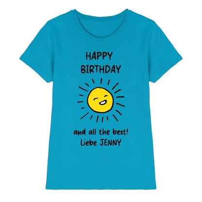 Geburtstag Motiv 1 • mehrere Artikel • ’Statement-Collection’ • Wunschtext • Mein - Premium Damen T-Shirt Bio