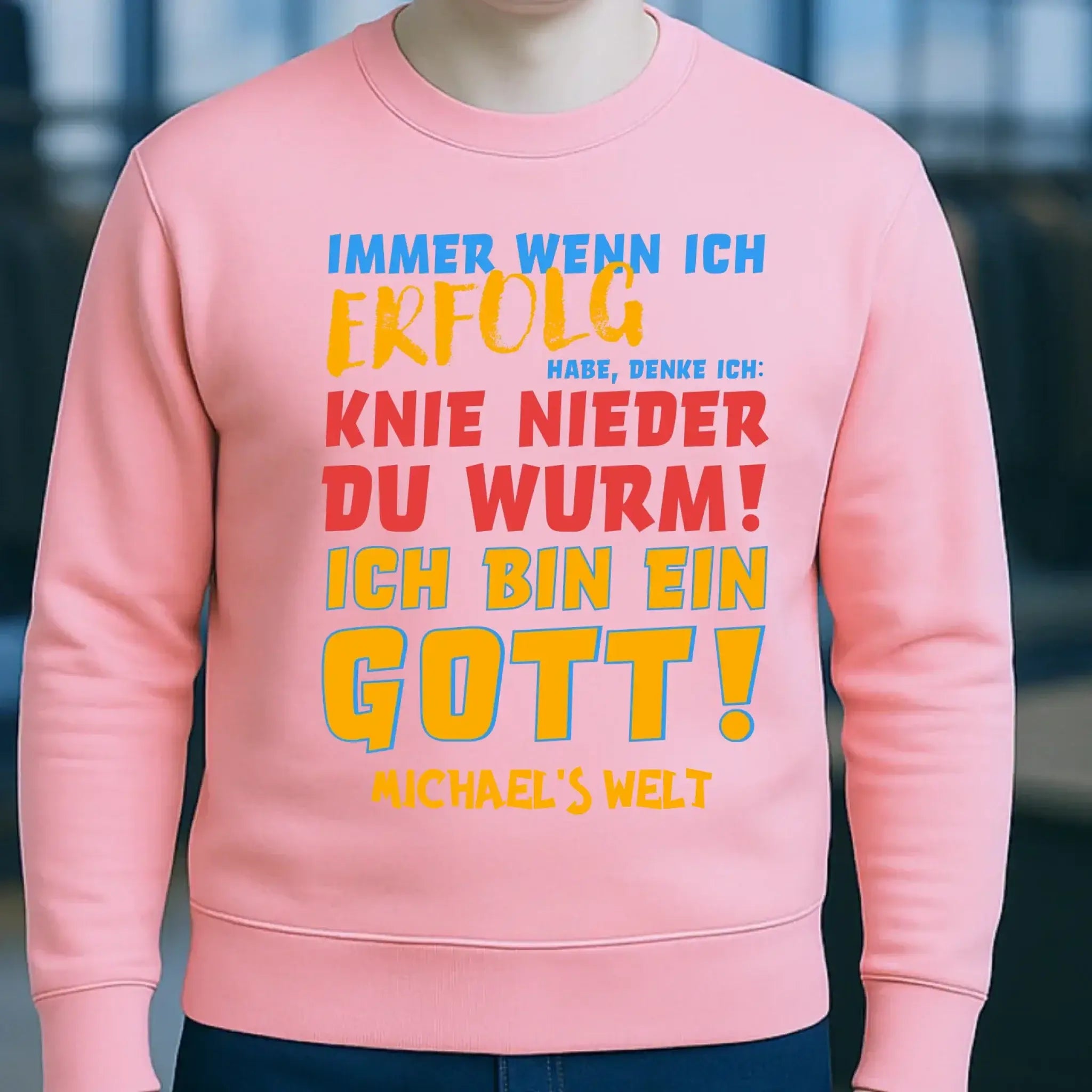 6in1-Kollektion: Immer wenn ich Erfolg + Wunschtext • personalisiert • Gott • diverse Artikel