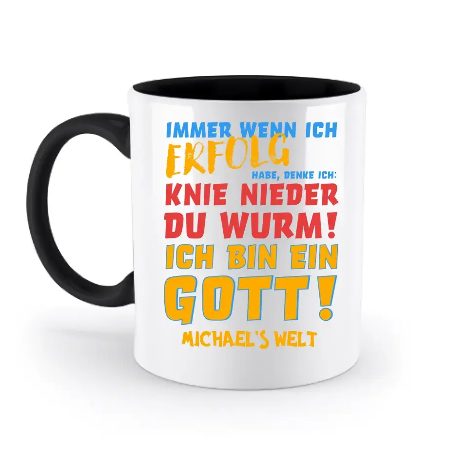 6in1-Kollektion: Immer wenn ich Erfolg + Wunschtext • personalisiert • Gott • diverse Artikel