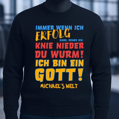 6in1-Kollektion: Immer wenn ich Erfolg + Wunschtext • personalisiert • Gott • diverse Artikel