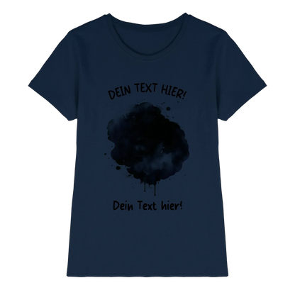 KI-Cartoon-Effekt Splash • mehrere Artikel • ’Statement-Collection’ • Wunschtext • Mein Fotomotiv - Premium Damen