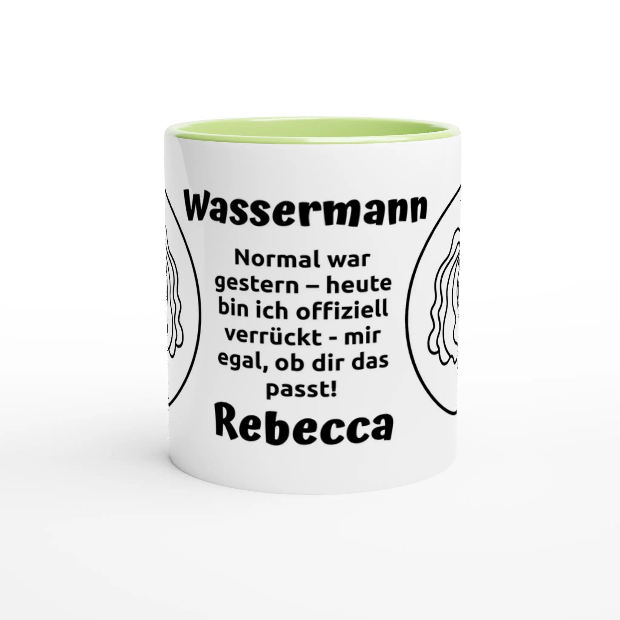 Mit 3D-Vorschau: 12 Sternzeichen mit Name + personalisierten Sprüchen • zweifarbige Tasse