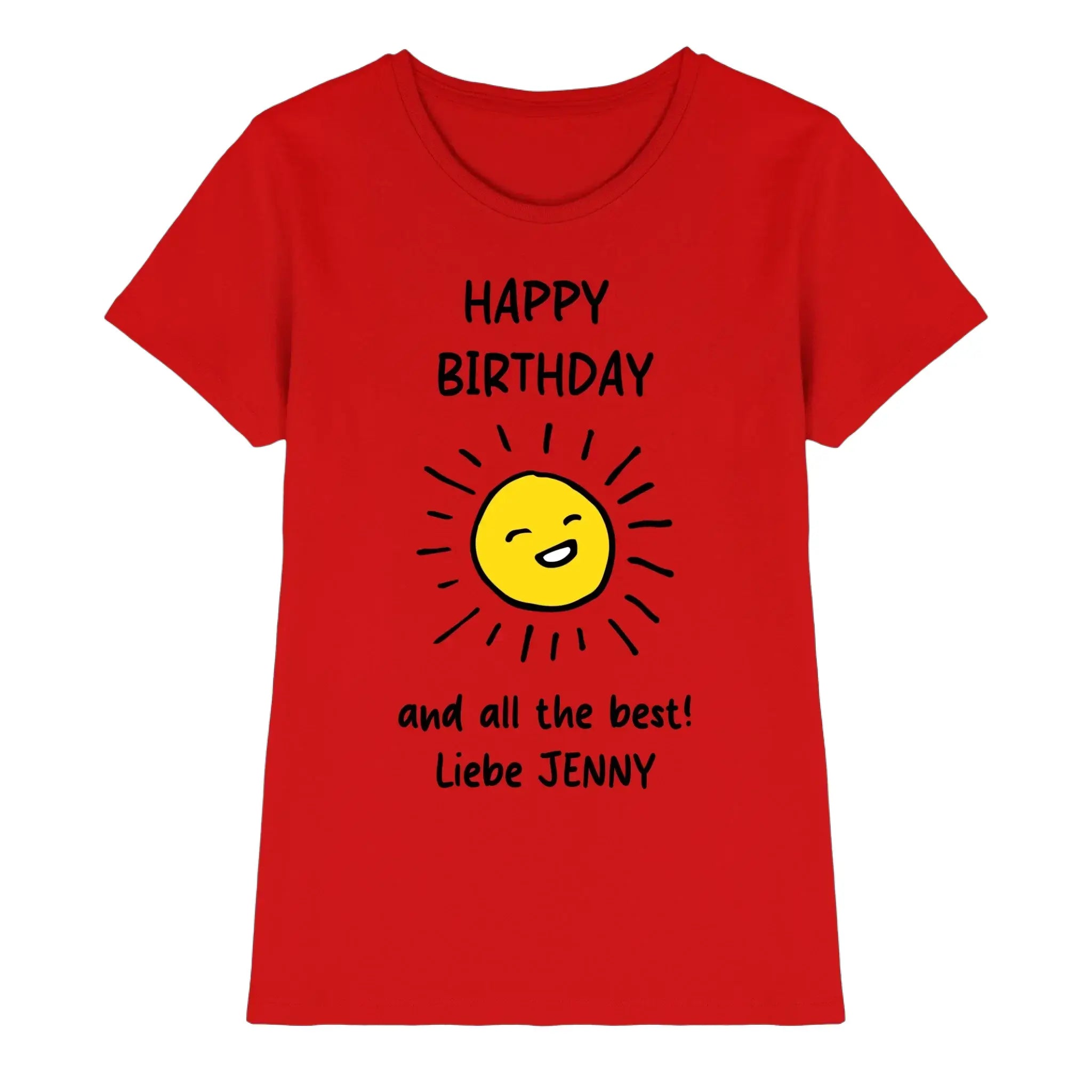 Geburtstag Motiv 1 • mehrere Artikel • ’Statement-Collection’ • Wunschtext • Mein - Premium Damen T-Shirt Bio / Red / S