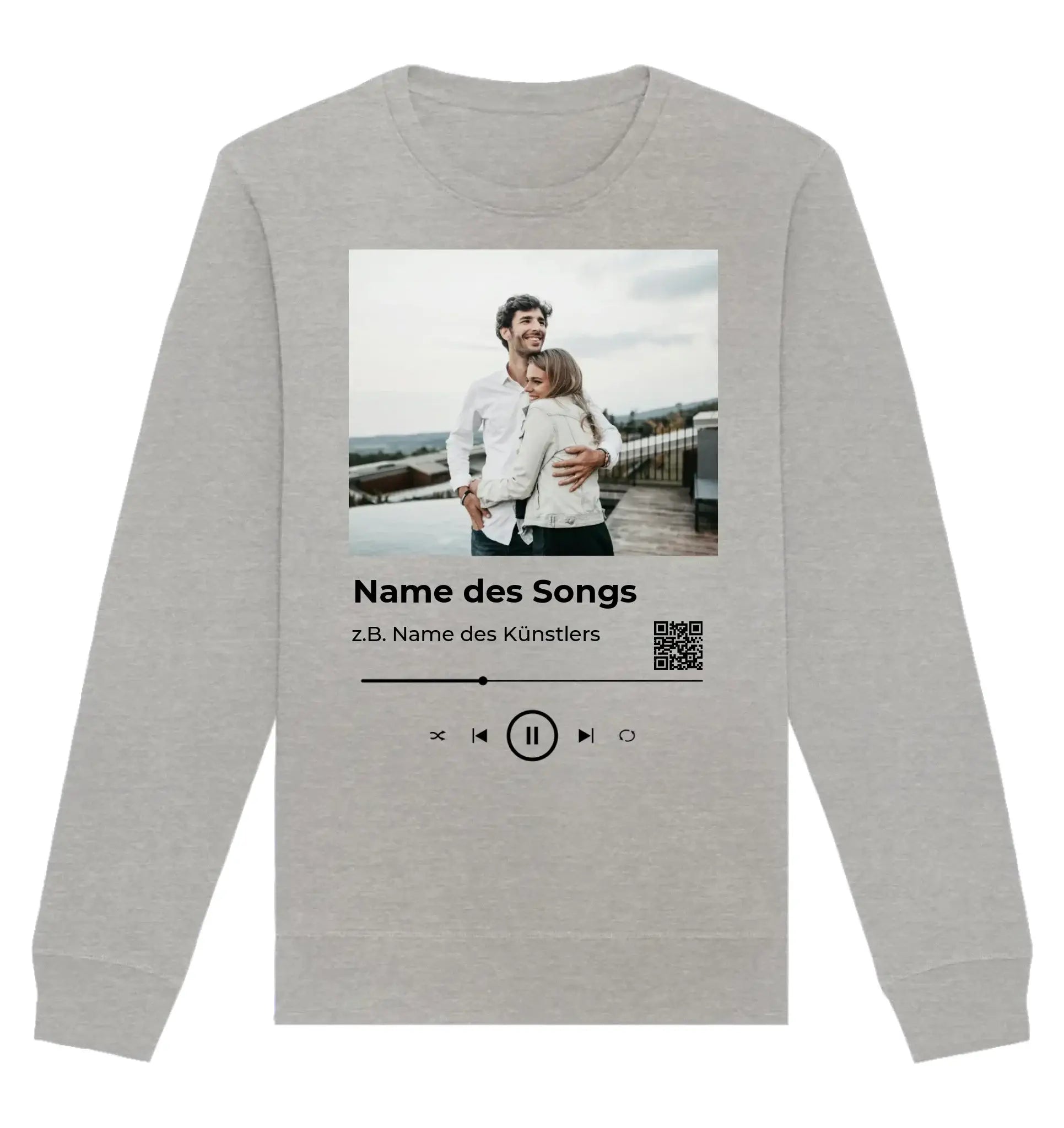 Spotify-Fotomotiv • mehrere Artikel • ’Statement-Collection’ • Wunschtext • Mein Fotomotiv - Unisex Sweatshirt • Bio