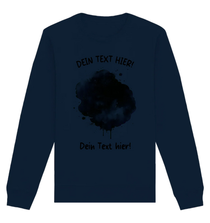 KI-Cartoon-Effekt Splash • mehrere Artikel • ’Statement-Collection’ • Wunschtext • Mein Fotomotiv - Unisex Sweatshirt