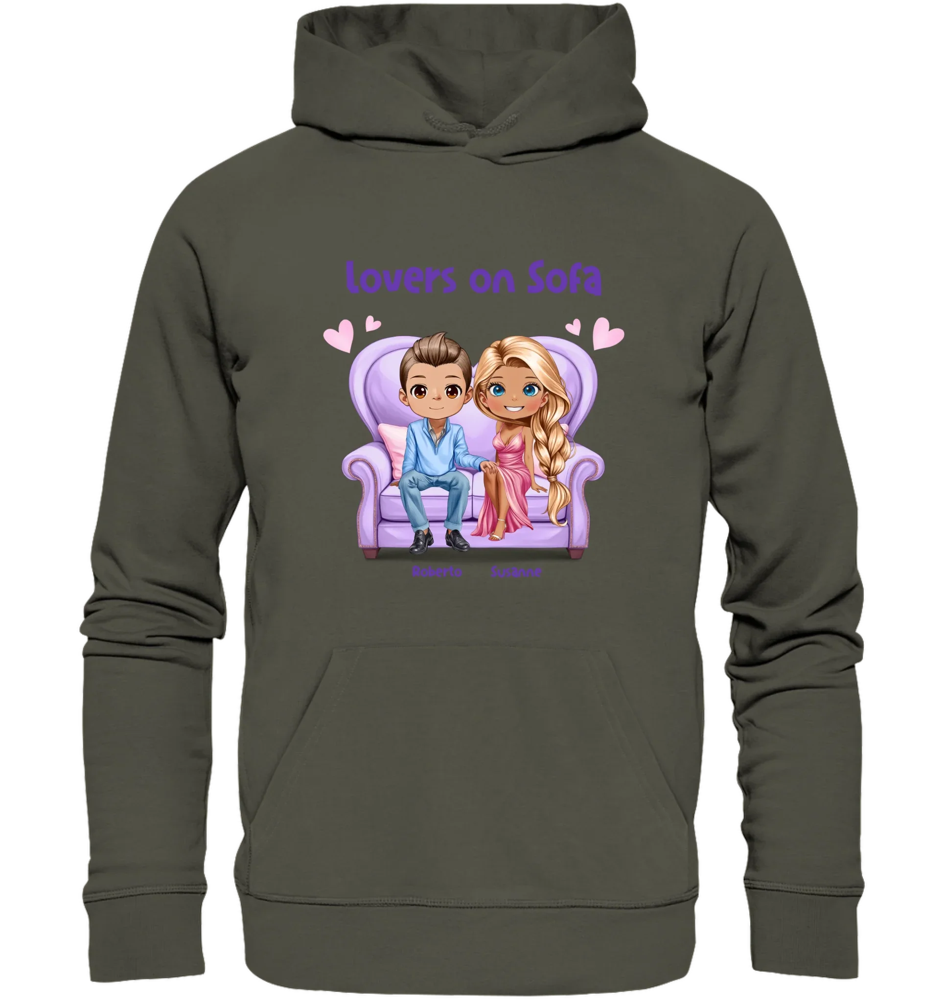 Lovers on Sofa: 2-4 Figuren (mw/mm/ww) • mehrere Artikel • ’Statement-Collection’ • Wunschtext • personalisierte