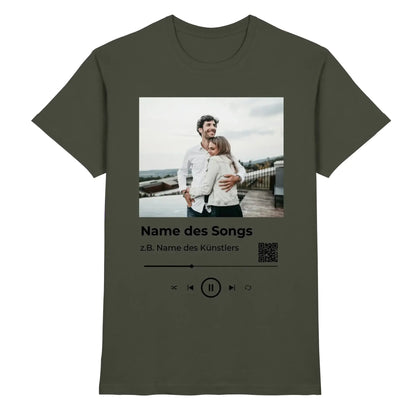 Spotify-Fotomotiv • mehrere Artikel • ’Statement-Collection’ • Wunschtext • Mein Fotomotiv - Premium Herren T-Shirt