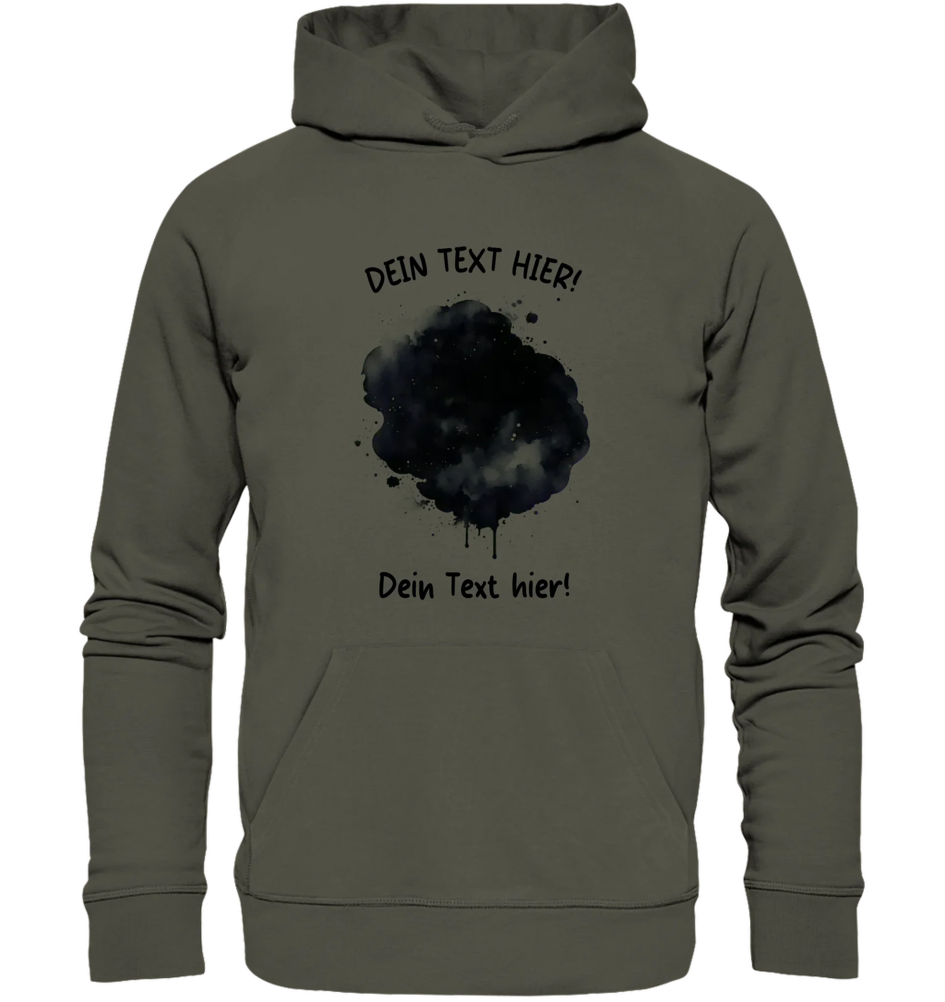 KI-Cartoon-Effekt Splash • mehrere Artikel • ’Statement-Collection’ • Wunschtext • Mein Fotomotiv - Unisex Hoodie • Bio