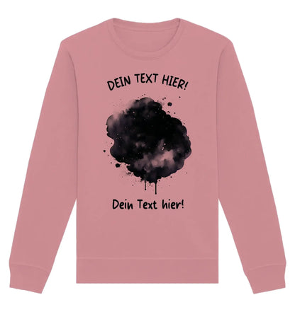 Farbklecks-Effekt • mehrere Artikel • ’Statement-Collection’ • Wunschtext • Mein Fotomotiv - Unisex Sweatshirt • Bio