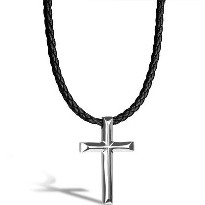 Lederhalskette „Kreuz“
