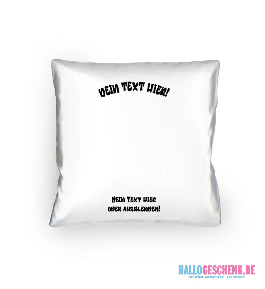 8in1-Fotogeschenk: Dein Foto im Farbklecks + Wunschtext • personalisiert • diverse Artikel - Kissen 40x40 cm / White