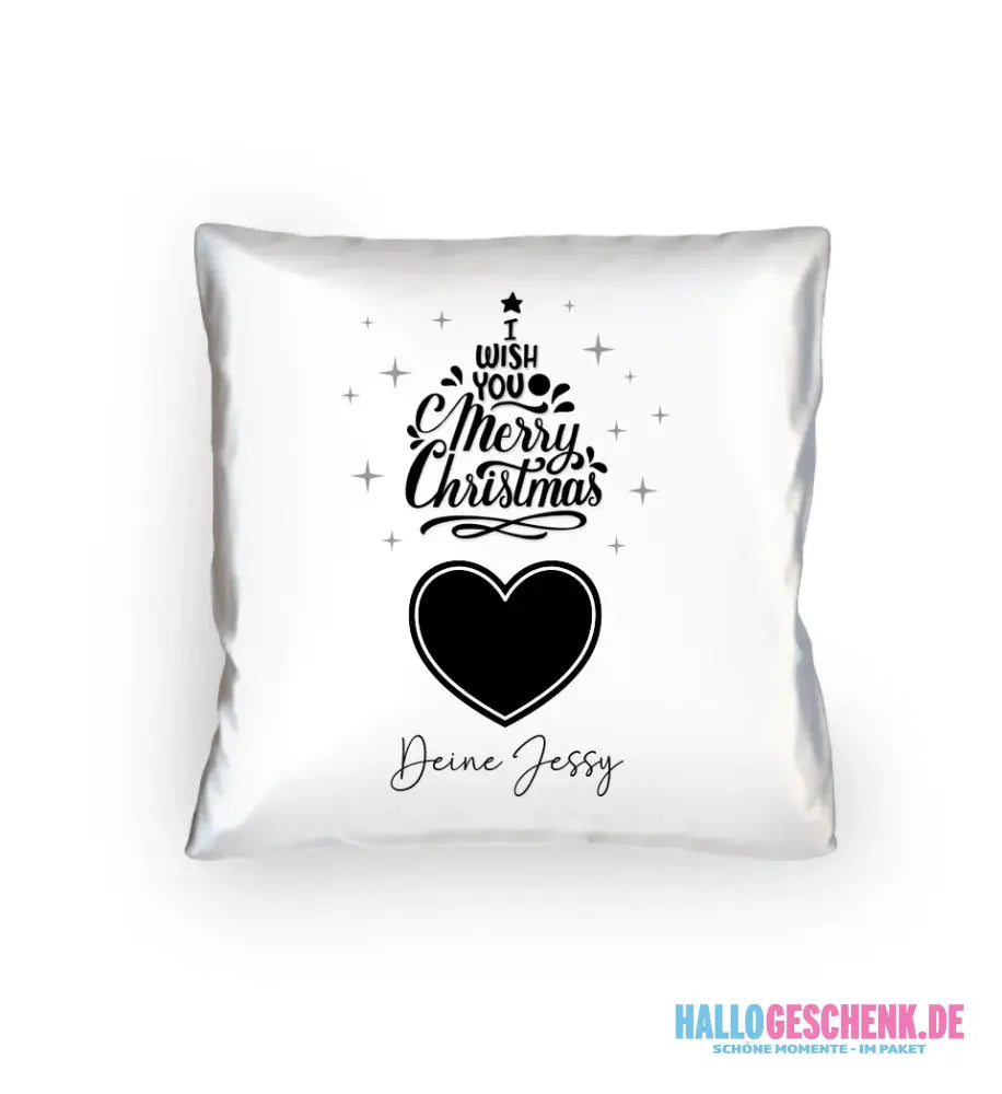 8in1-Fotogeschenk: Dein Foto im Merry Christmas Tree + Wunschtext • X-mas • personalisiert • diverse Artikel - Kissen
