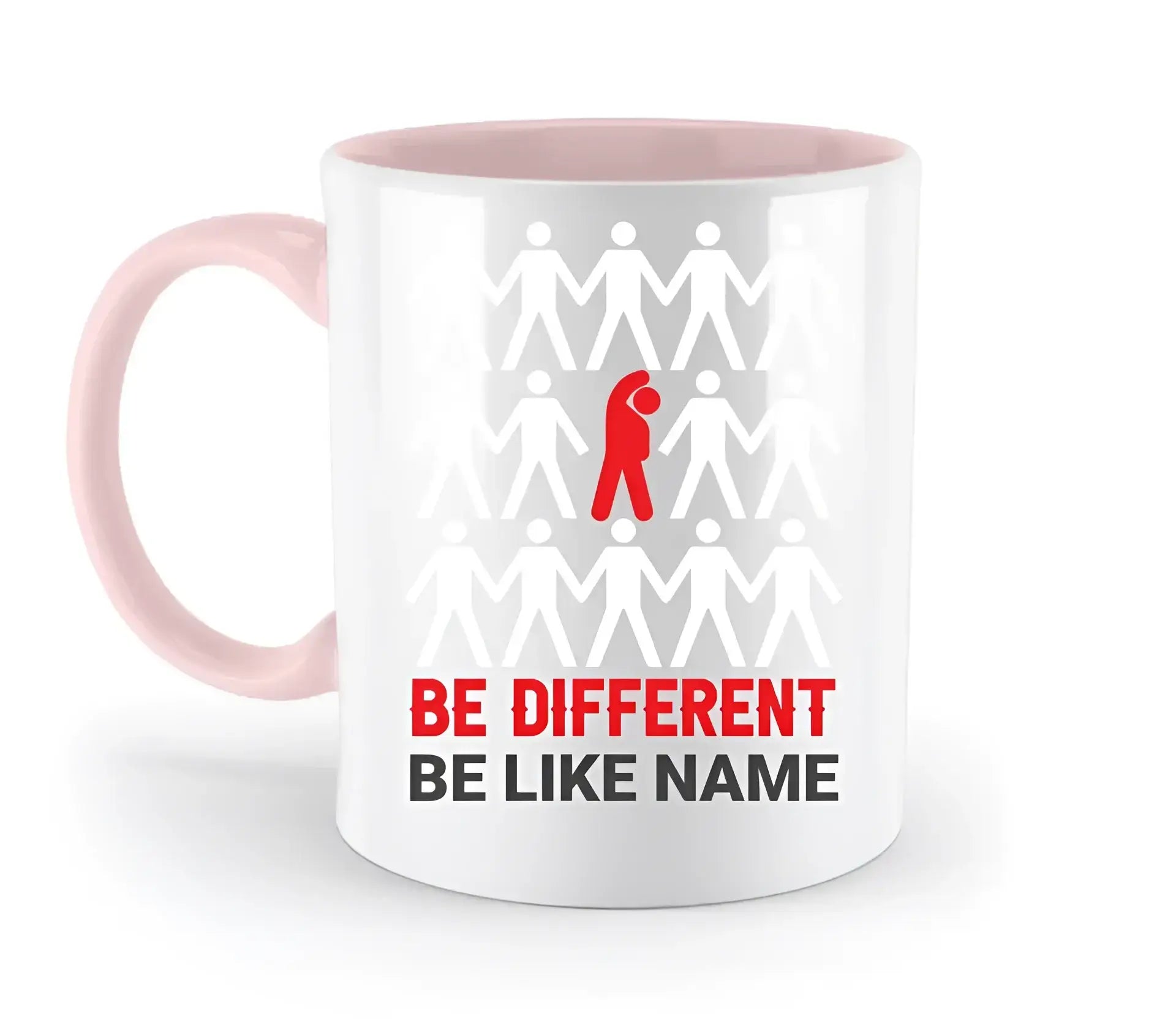 8in1-Kollektion: Be different + Wunschtext • 14 verschiedene Farben • personalisiert • diverse Artikel - zweifarbige