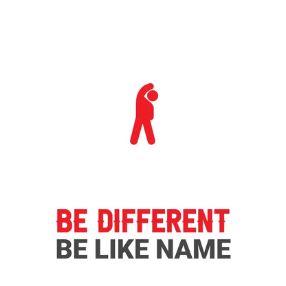 8in1-Kollektion: Be different + Wunschtext • 14 verschiedene Farben • personalisiert • diverse Artikel - ausgestanzter