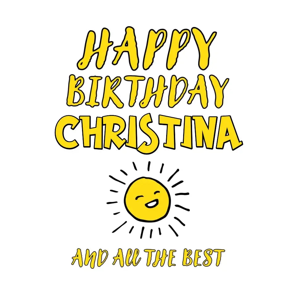 8in1-Kollektion: Geburtstag + Wunschtext • personalisiert • diverse Artikel - ausgestanzter Sticker 20x20 cm