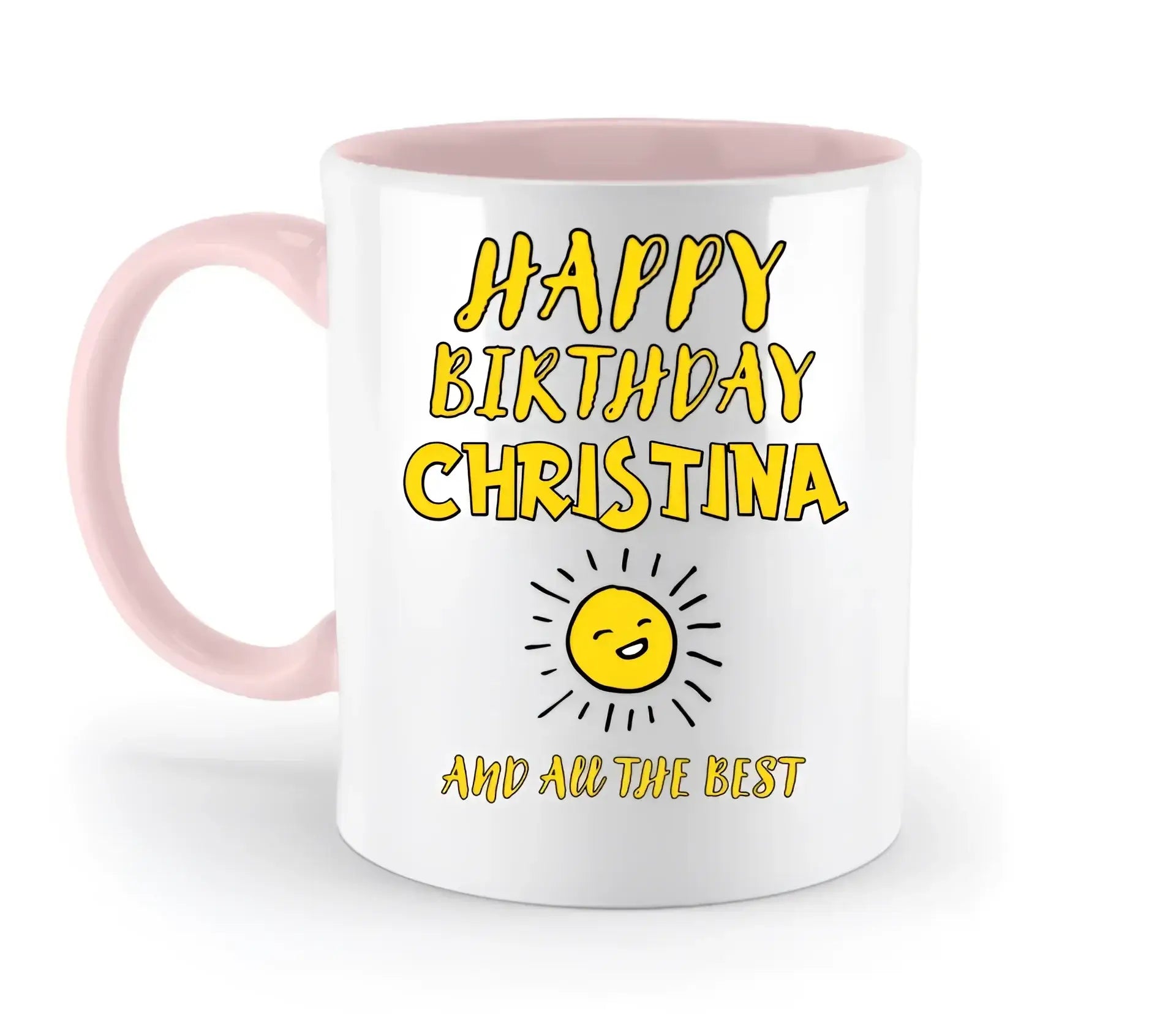 8in1-Kollektion: Geburtstag + Wunschtext • personalisiert • diverse Artikel - zweifarbige Tasse • spülmaschinengeeignet