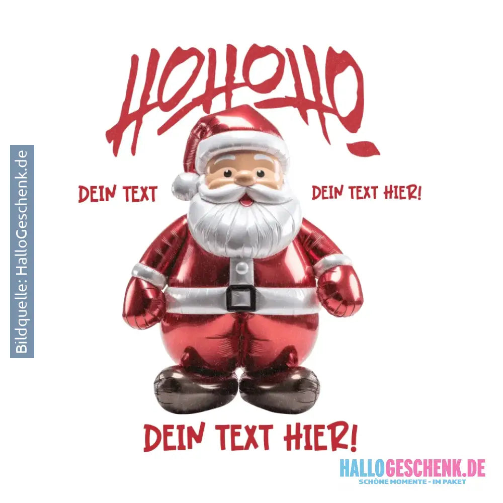 8in1-Kollektion: Ho ho ho Santa X-Mas Weihnachten + Wunschtext • personalisiert • diverse Artikel - ausgestanzter