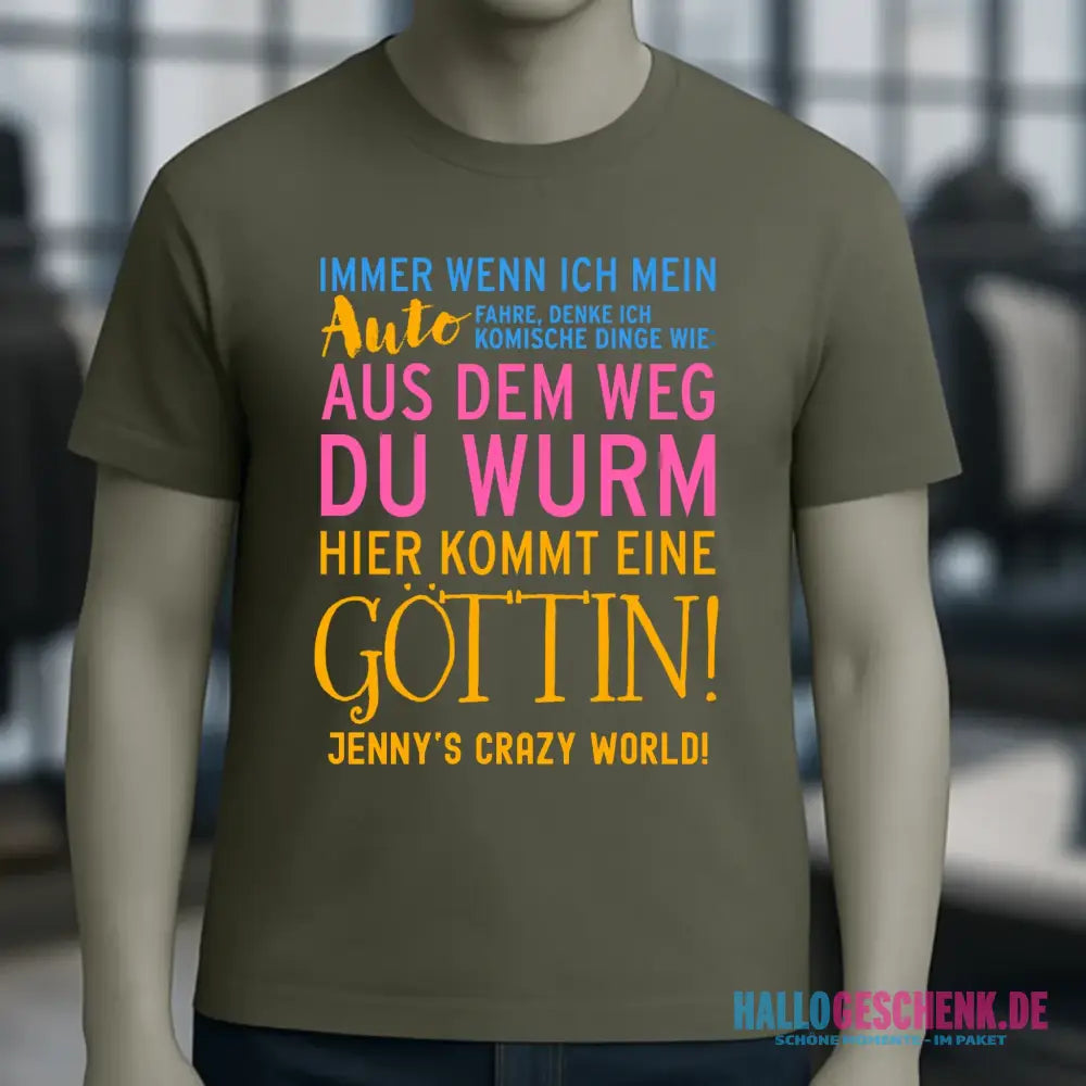 8in1-Kollektion: Immer wenn ich Auto + Wunschtext • Göttin • personalisiert • diverse Artikel