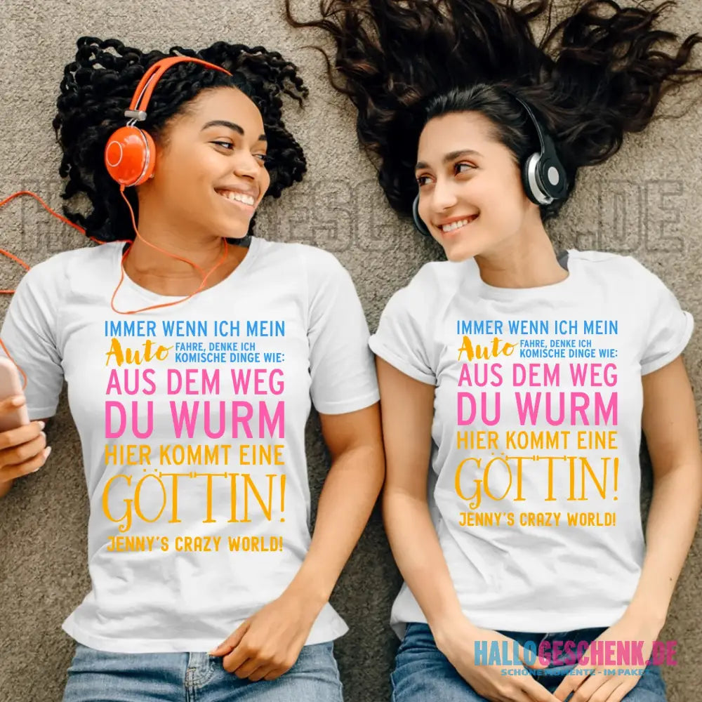 8in1-Kollektion: Immer wenn ich Auto + Wunschtext • Göttin • personalisiert • diverse Artikel