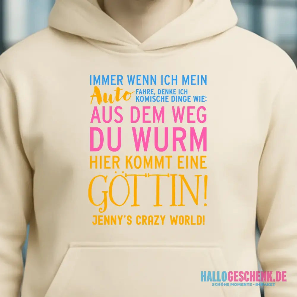 8in1-Kollektion: Immer wenn ich Auto + Wunschtext • Göttin • personalisiert • diverse Artikel