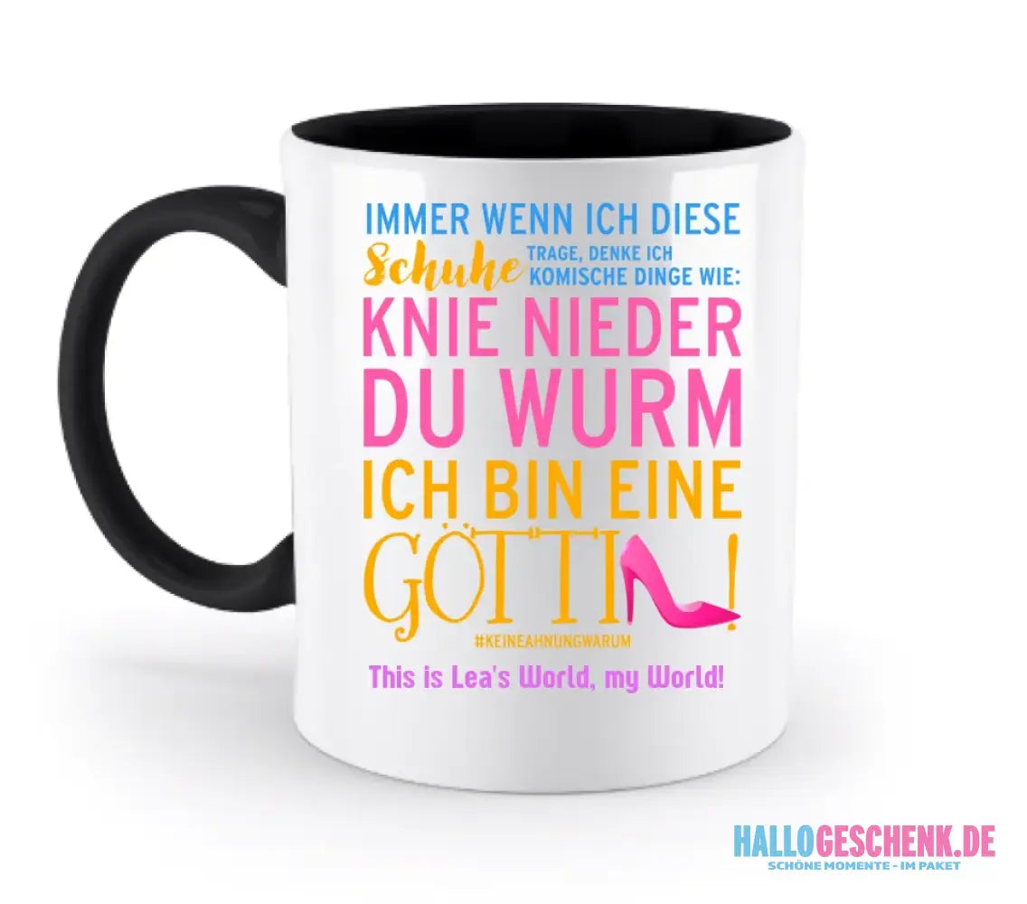 8in1-Kollektion: Immer wenn ich Schuhe + Wunschtext • 4 Motive weiß/Bunt wählbar • Göttin • personalisiert • diverse