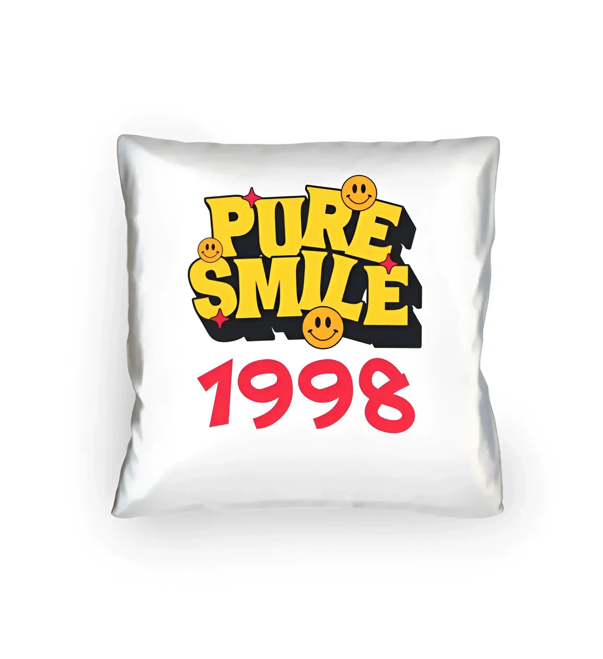 8in1-Kollektion: Pure Smile + Wunschtext • personalisiert • diverse Artikel - Kissen 40x40 cm / White / 40cm-x-40cm