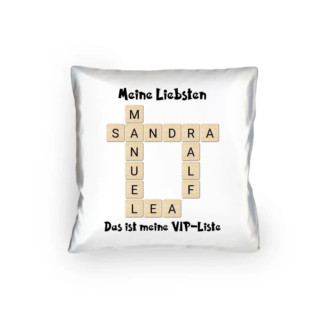 8in1-Kollektion: SCRABBLE PRO mit umfangreichen Möglichkeiten + Wunschtext • personalisiert • diverse Artikel - Kissen