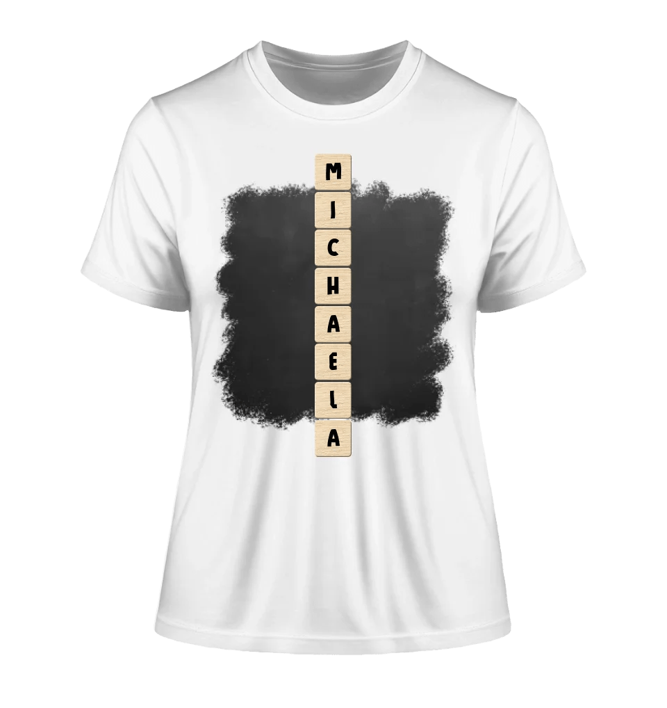 8in1-Kollektion: Scrabble vertikal 1 Zeile • personalisiert • diverse Artikel