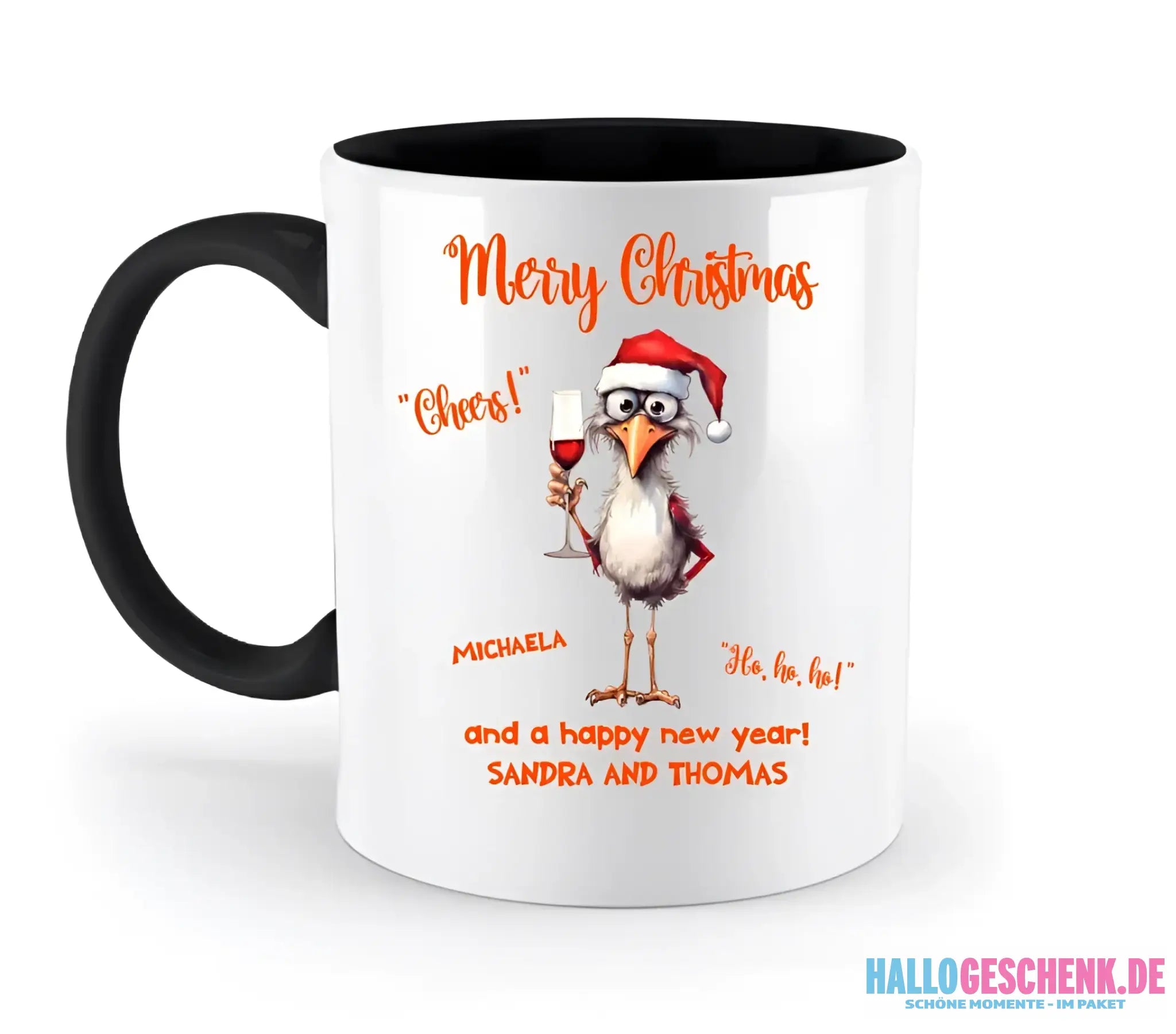 8in1-Kollektion: X-MAS Drink Ducks + Wunschtext • 6 lustige Enten-Motive zur Auswahl • personalisiert • diverse Artikel