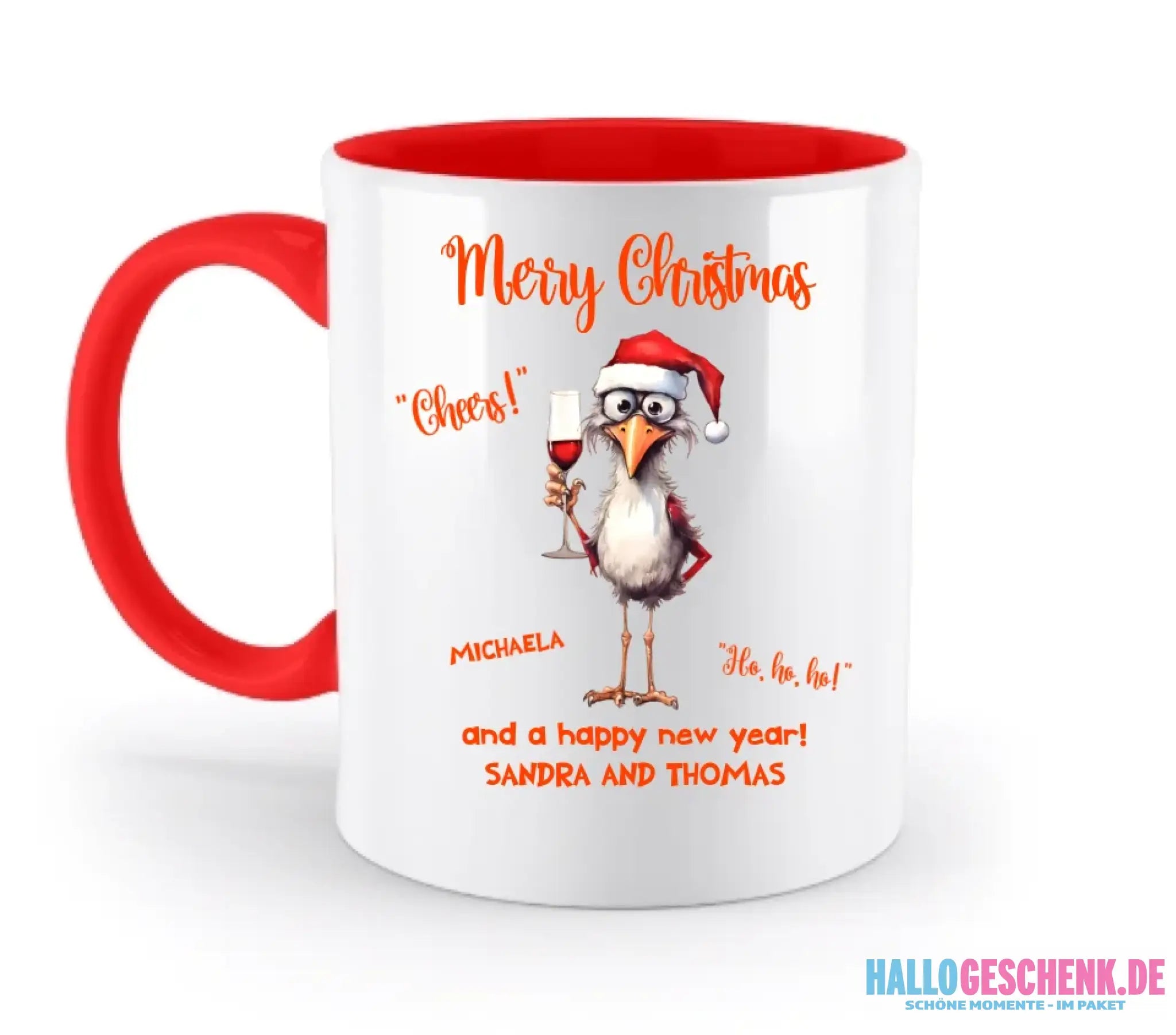 8in1-Kollektion: X-MAS Drink Ducks + Wunschtext • 6 lustige Enten-Motive zur Auswahl • personalisiert • diverse Artikel