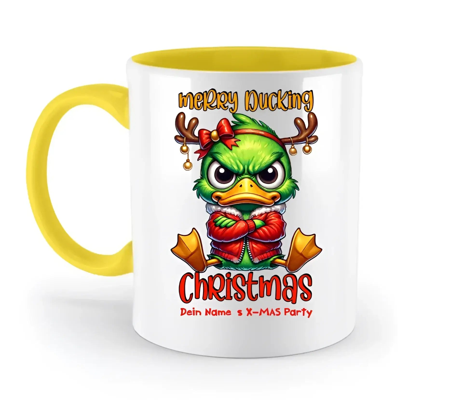8in1-Kollektion: X-MAS Grinchmas Ducks + Wunschtext • 15 Enten-Motive zur Auswahl • personalisiert • diverse Artikel