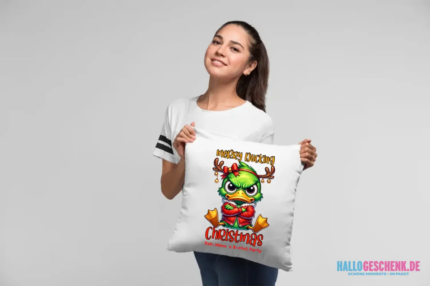 8in1-Kollektion: X-MAS Grinchmas Ducks + Wunschtext • 15 Enten-Motive zur Auswahl • personalisiert • diverse Artikel
