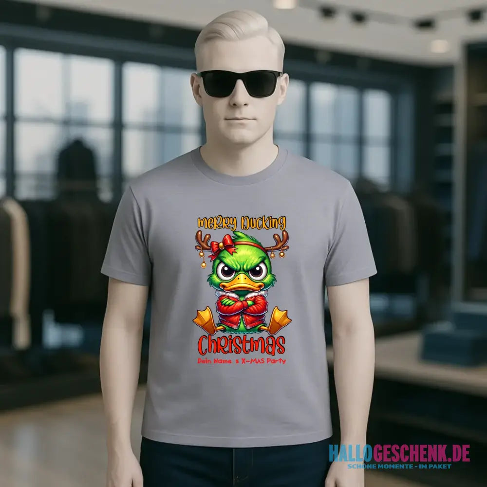 8in1-Kollektion: X-MAS Grinchmas Ducks + Wunschtext • 15 Enten-Motive zur Auswahl • personalisiert • diverse Artikel