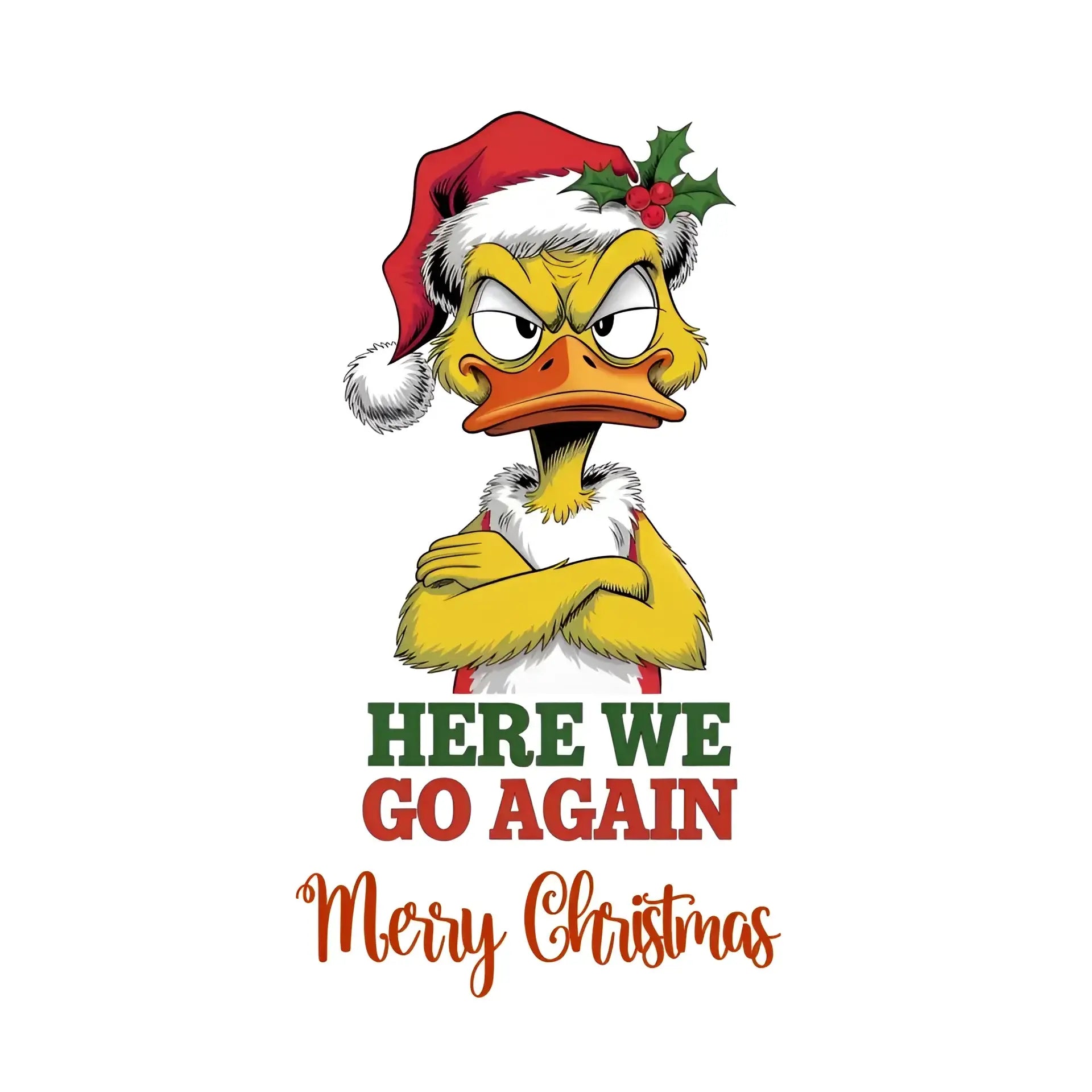 8in1-Kollektion: X-MAS Yellow Sarcastic Ducks + Wunschtext • 12 lustige Enten-Motive zur Auswahl • personalisiert