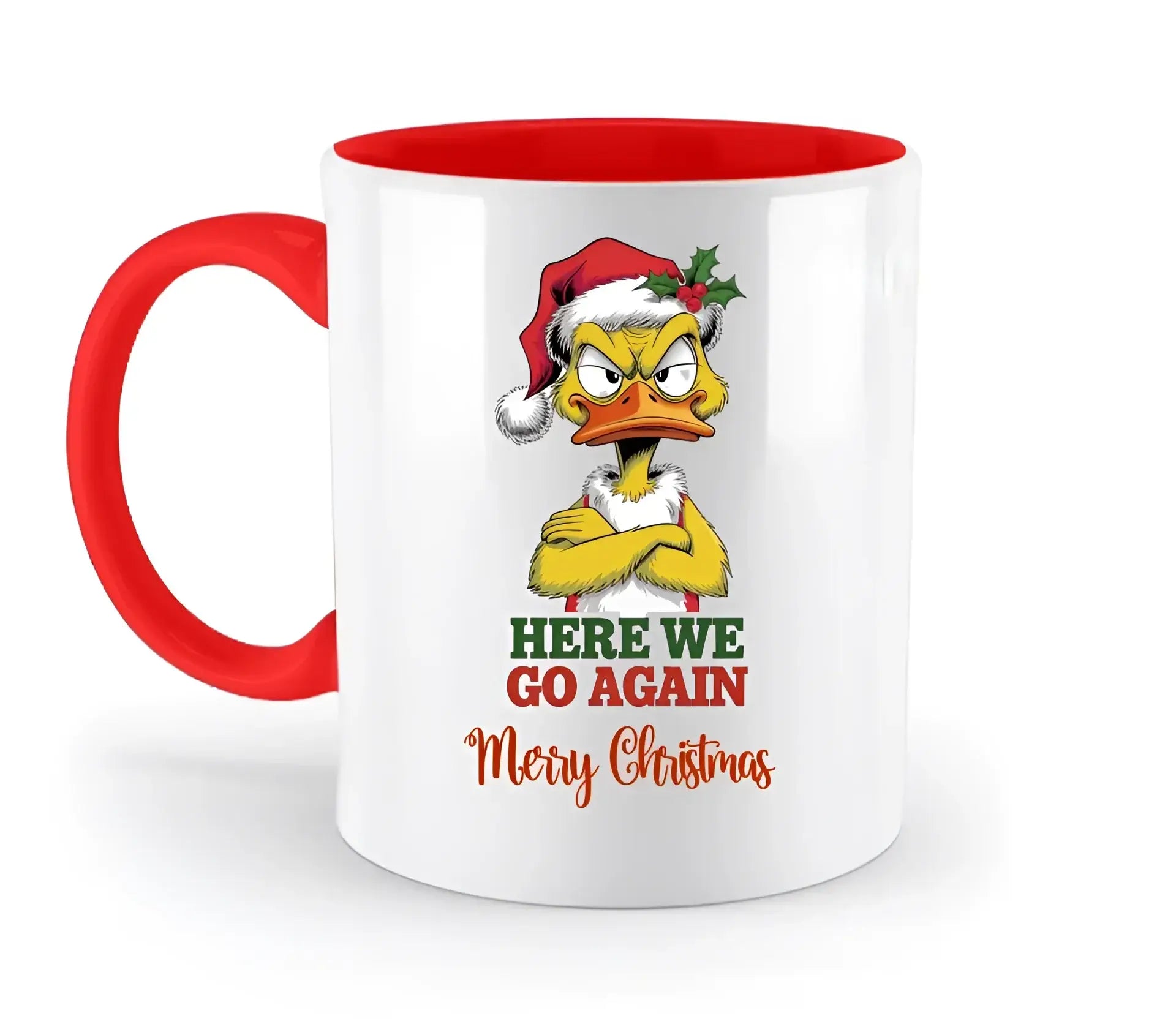 8in1-Kollektion: X-MAS Yellow Sarcastic Ducks + Wunschtext • 12 lustige Enten-Motive zur Auswahl • personalisiert